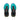 Women's Hoka Speedgoat 7 Black/Electric Aqua pair angle