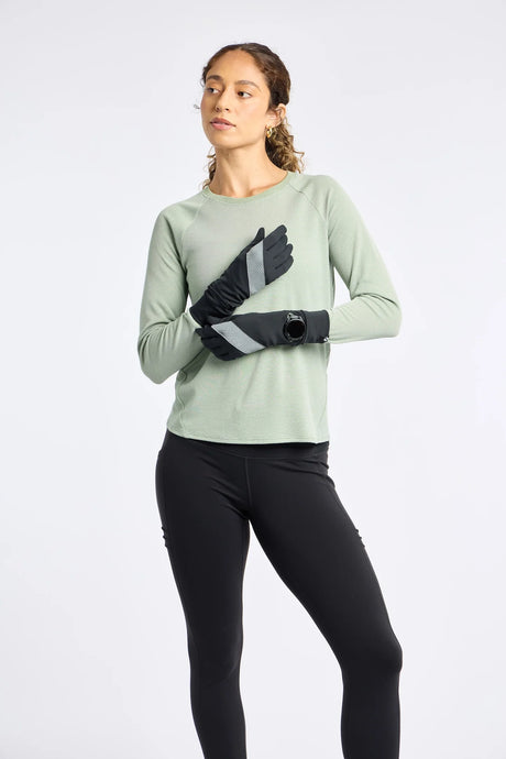 Women's Oiselle Firecracker Watch Window Gloves