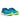 Men's Saucony Ride 19 Cobalt Slime - pair, three quarter angle