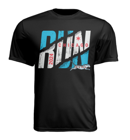 Commonwealth Unisex Chicago 2024 Run  Marathon Tech Tee