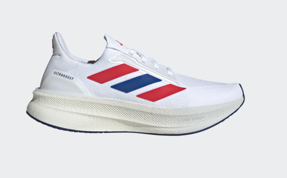 adidas Men's Ultraboost 5X Running Shoes, Cloud White/Royal Blue/Pure Ruby / 11 adidas Men's Ultraboost 5X Running Shoes, Cloud White/Royal Blue/Pure Ruby / 11