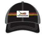 Commonwealth Running Co. Trucker Hat  - Black with Stripes