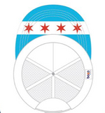 Commonwealth Running Company- Chicago Flag Logo Trucker Hat 2021