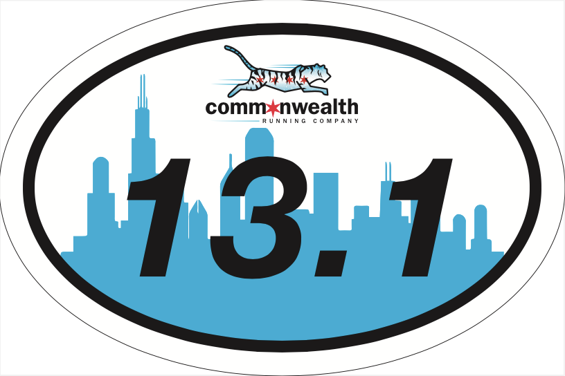 Commonwealth Running Company 13.1 Sticker