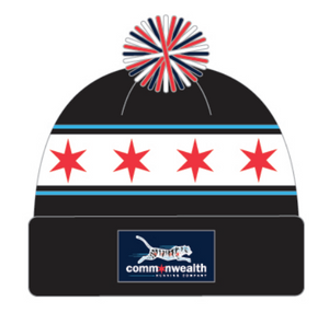 Commonwealth Chicago Flag Pom Beanie (6 Colors)