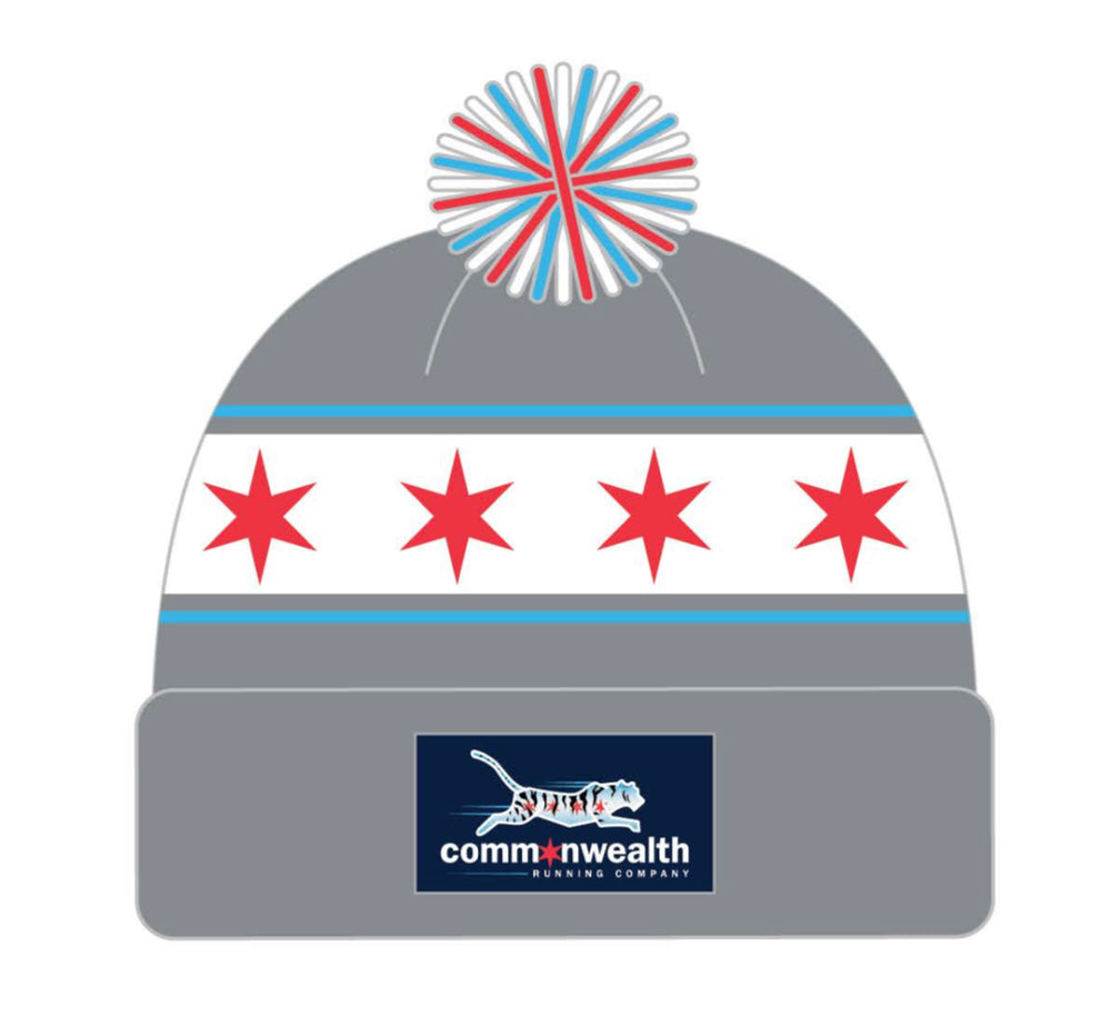 Commonwealth Chicago Flag Pom Beanie (6 Colors)